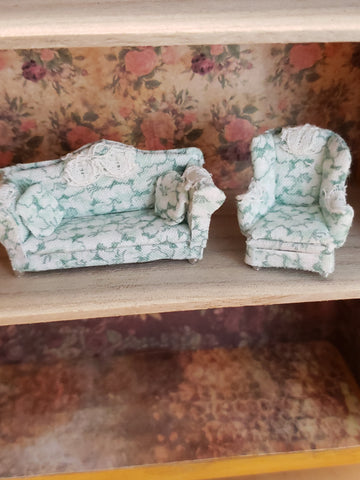 Cottagecore Green Sofa Set 1:48